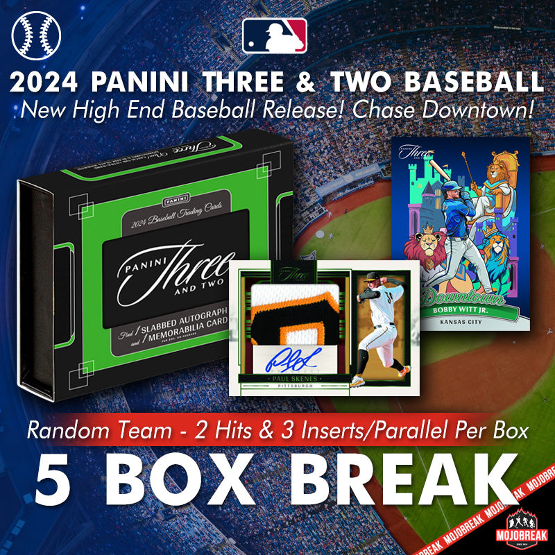 2024 Panini Three & Two Baseball Hobby 5 Box Random Team #5