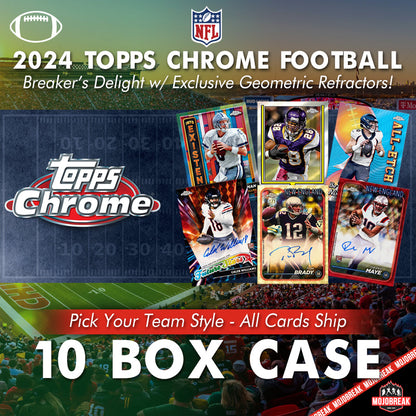 2024 Topps Chrome Football Breaker's Delight 10 Box Case Pick Your Team #6