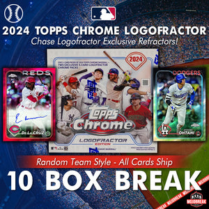 2024 Topps Chrome Logofractor Baseball 10 Box Random Team #5