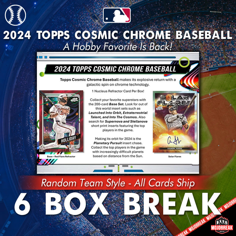 2024 Topps Cosmic Chrome Baseball Hobby 6 Box Random Team 6