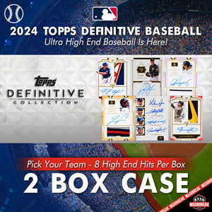 2024 Topps Definitive Baseball Hobby 2 Box Case Pick Your Team #6