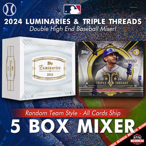 2024 Topps Luminaries & Triple Threads MLB 5 Box Mixer Random Team #7