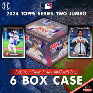 2024 Topps Series 2 Baseball Jumbo 6 Box Case Pick Your Team #5