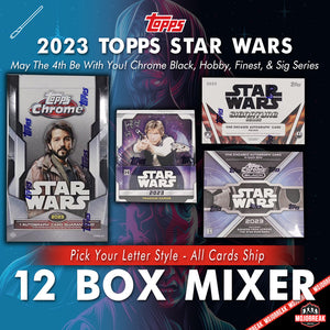 2023 Topps Star Wars 12 Box Mixer Pick Your Letter #1
