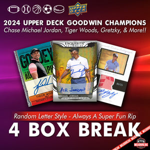 2024 Upper Deck Goodwin Champs 4 Box Random Letter #19