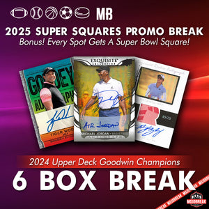 2025 Super Squares # - 2024 Upper Deck Goodwin Champions 6 Box Random Letter