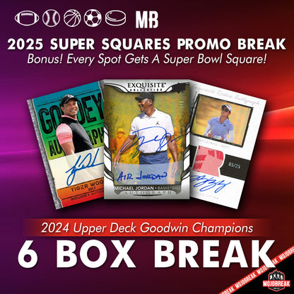 2025 Super Squares # - 2024 Upper Deck Goodwin Champions 6 Box Random Letter