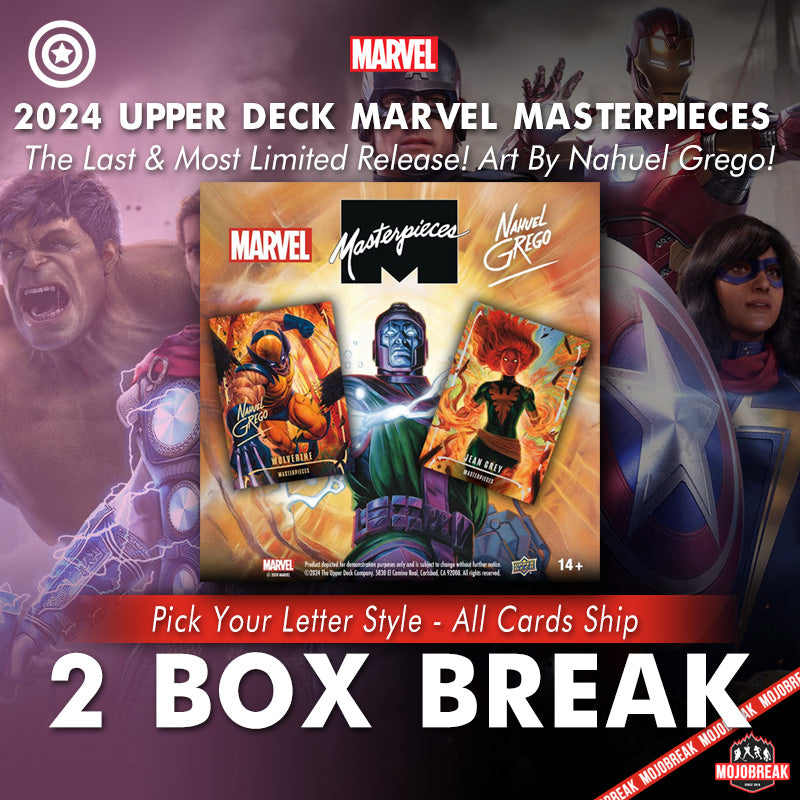 2024 Upper Deck Marvel Masterpieces Nahuel Grego 2 Box Pick Your Letter #4