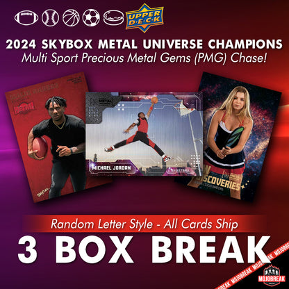 2024 Upper Deck Skybox Metal Universe Champions 3 Box Random Letter #9