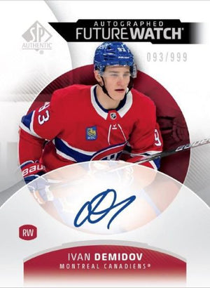 2025/26 Upper Deck SP Authentic Hockey Hobby 8 Box Inner Case Random Team #1