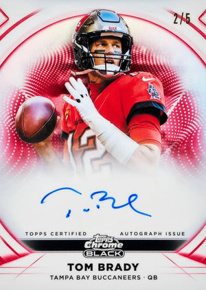 2025 Topps Chrome Black Football Hobby 12 Box Case Pick Your Team #1