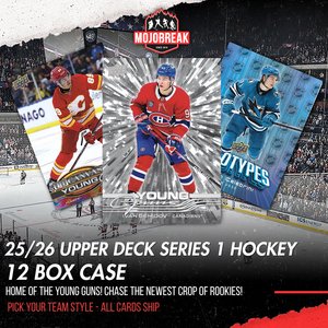 2025/26 Upper Deck Series 1 Hockey Hobby 12 Box Case Pick Your Team #1