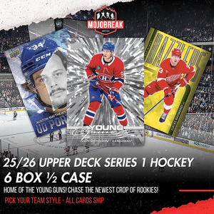 2025/26 Upper Deck Series 1 Hockey Hobby 6 Box Pick Your Team #1