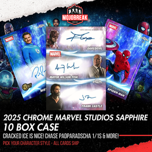2025 Topps Marvel Studios Chrome Sapphire 10 Box Case Pick Your Character #1