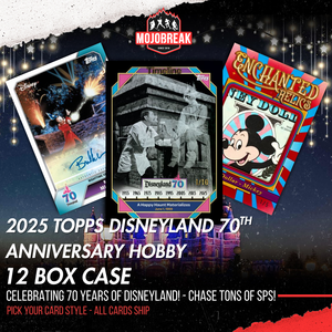 2025 Topps Disneyland 70th Anniversary Hobby 12 Box Case Pick Your Card #1
