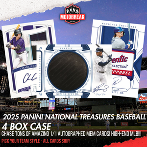 2025 Panini National Treasures Baseball 4 Box Case Pick Your Team #2