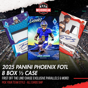 2025 Panini Phoenix Football FOTL 8 Box Half Case Pick Your Team #7