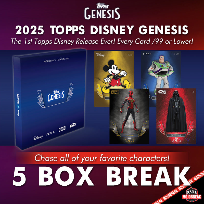 2025 Topps Disney Genesis Hobby 5 Box Pick Your Letter #2