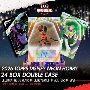 2026 Topps Disney Neon Hobby 24 Box Double Case Pick Your Movie #1