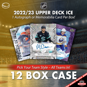 2022-23 Upper Deck Ice Hobby 12 Box Case Pick Your Team #7