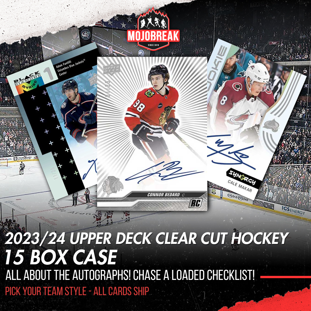 2023-24 Upper Deck Clear Cut Hockey 15 Box Case Pick Your Team #22