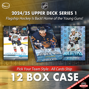 2024-25 Upper Deck Series 1 Hockey Hobby 12 Box Case Pick Your Team #1