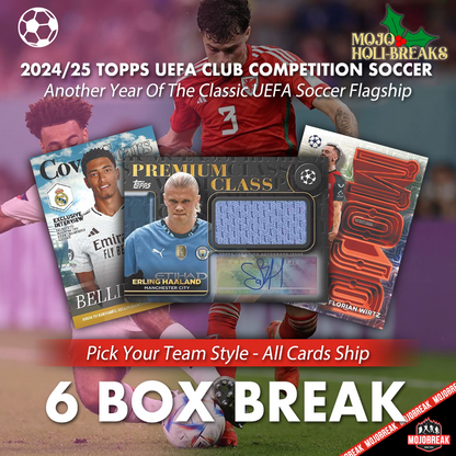 2024-25 Topps UEFA Club Competitions Soccer 6 Box Break Pick Your Team #15