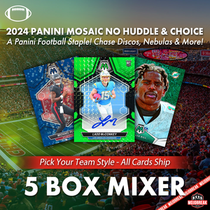 2024 Panini Mosaic NFL No Huddle & Choice 5 Box Mixer Pick Your Team #3