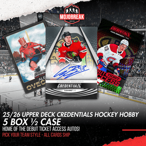 2025/26 Upper Deck Credentials Hockey Hobby 5 Box Pick Your Team #3