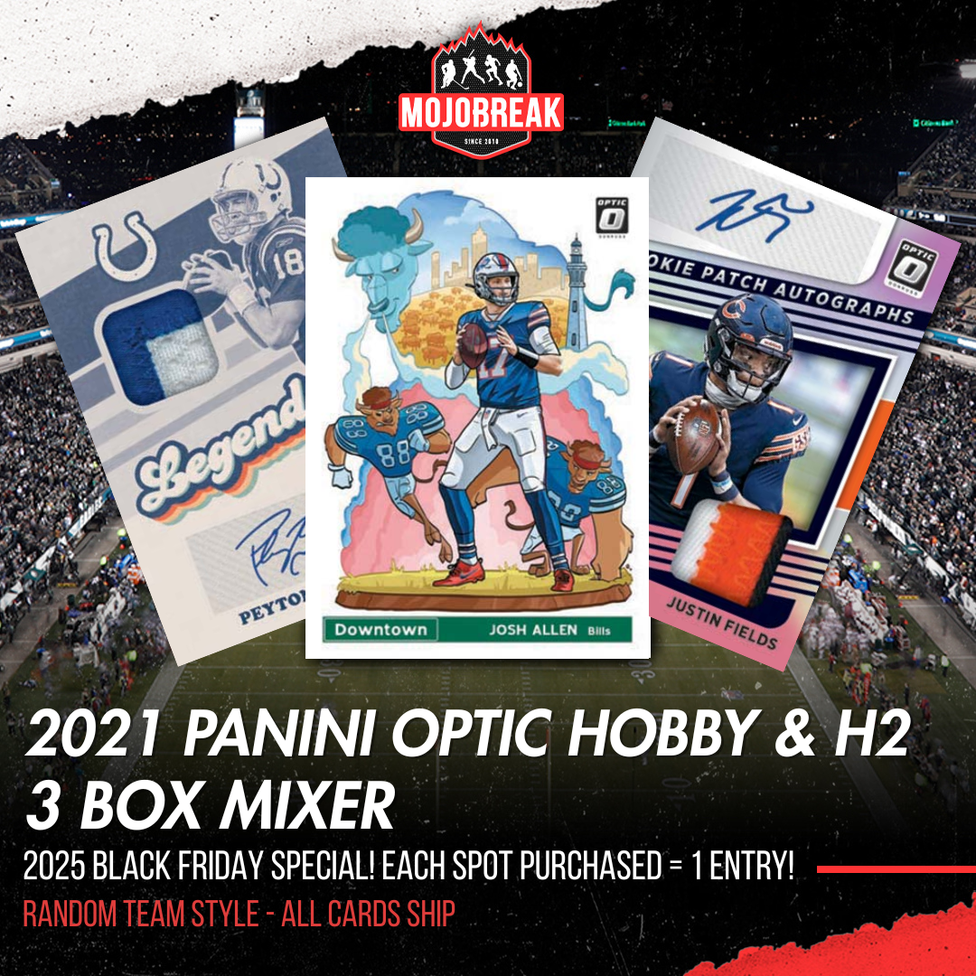 2025 CYBER MONDAY BREAK - 2021 Panini Optic Football Hobby & H2 3 Box Mixer Random Team #2