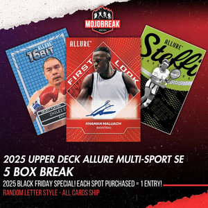 2025 BLACK FRIDAY BREAK - 2025 UD Allure SE Multi-Sport 5 Box Random Letter #8
