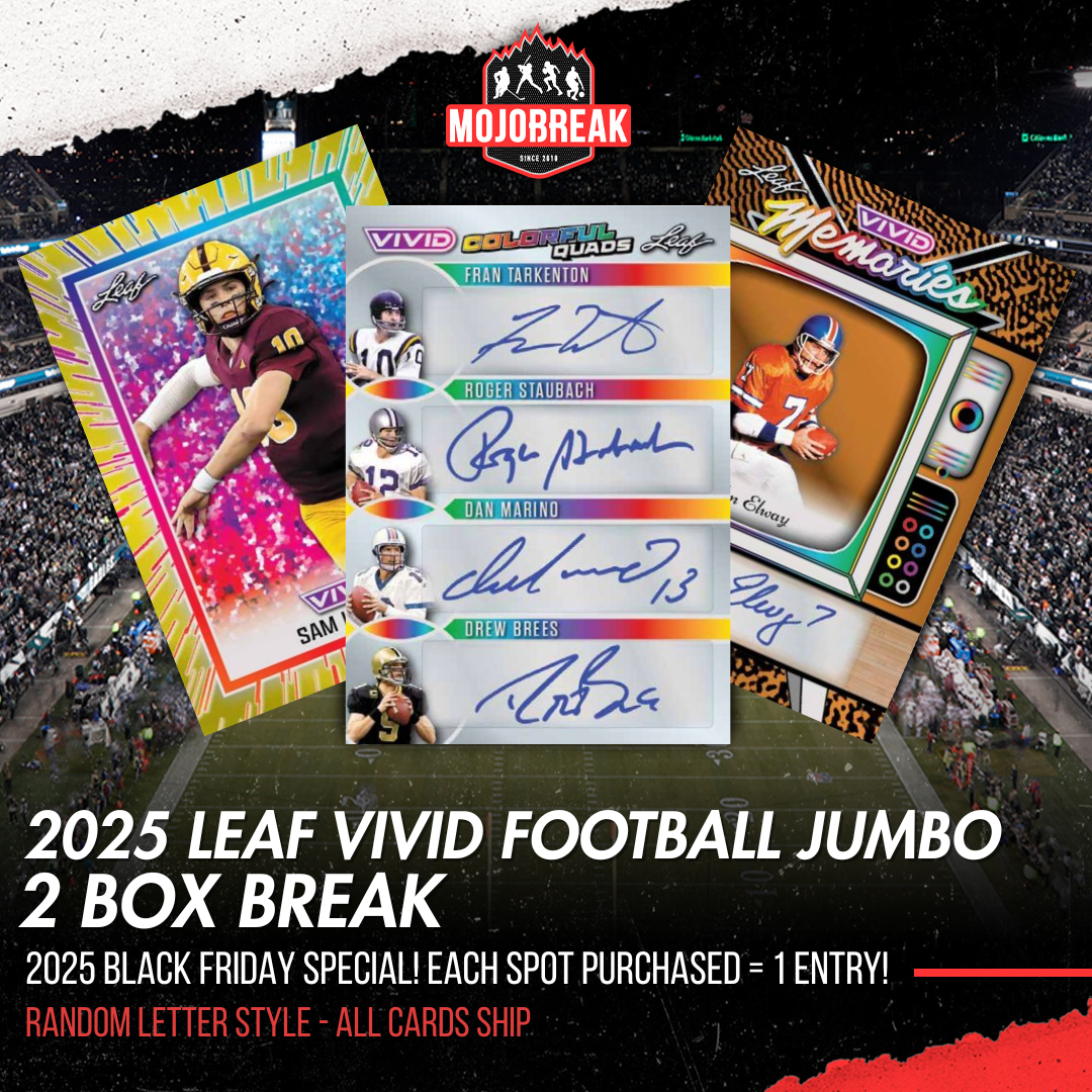 2025 CYBER MONDAY BREAK - 2025 Leaf Vivid Football Jumbo 2 Box Random Letter #4