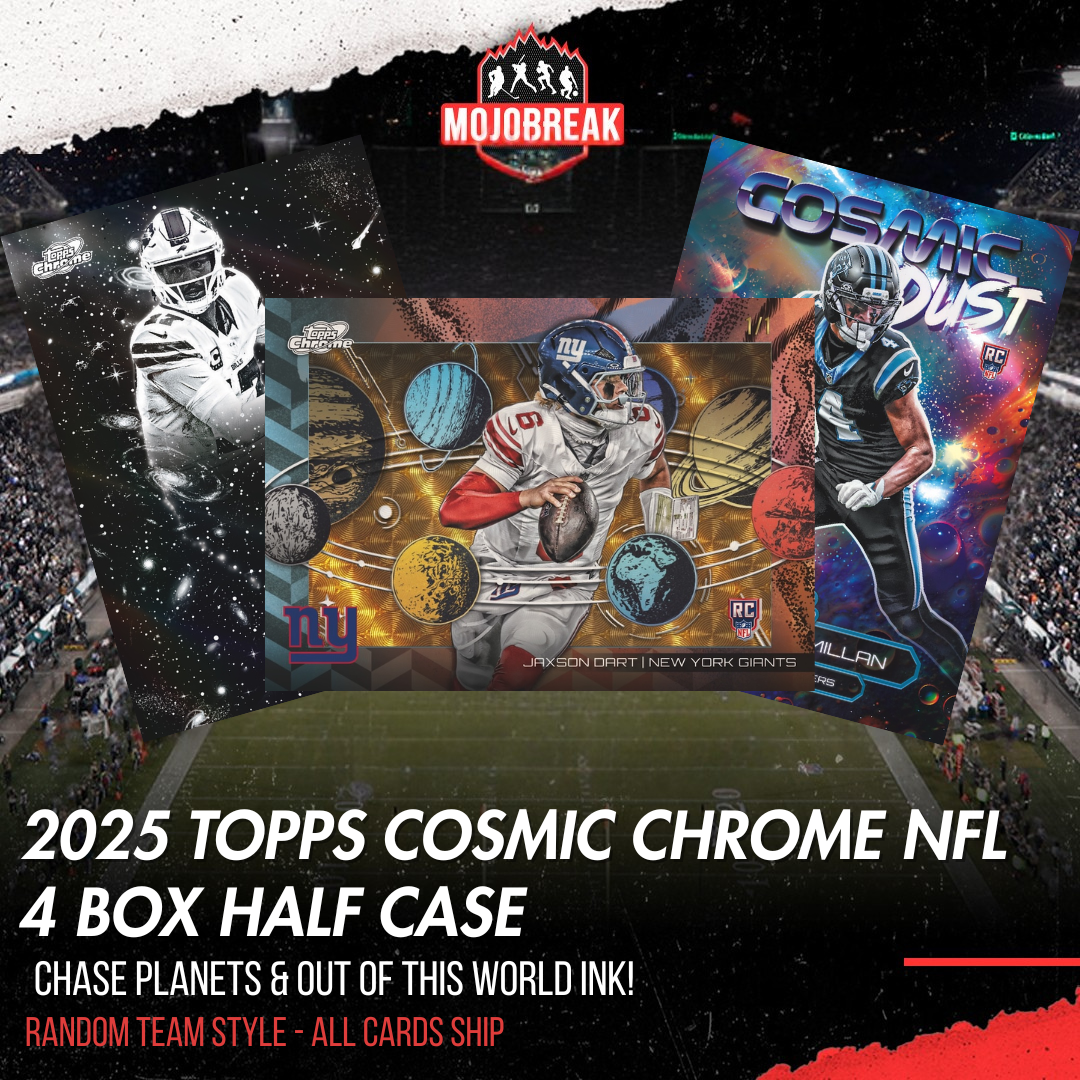 2025 Topps Cosmic Chrome Football Hobby 4 Box Half Case Random Team #1