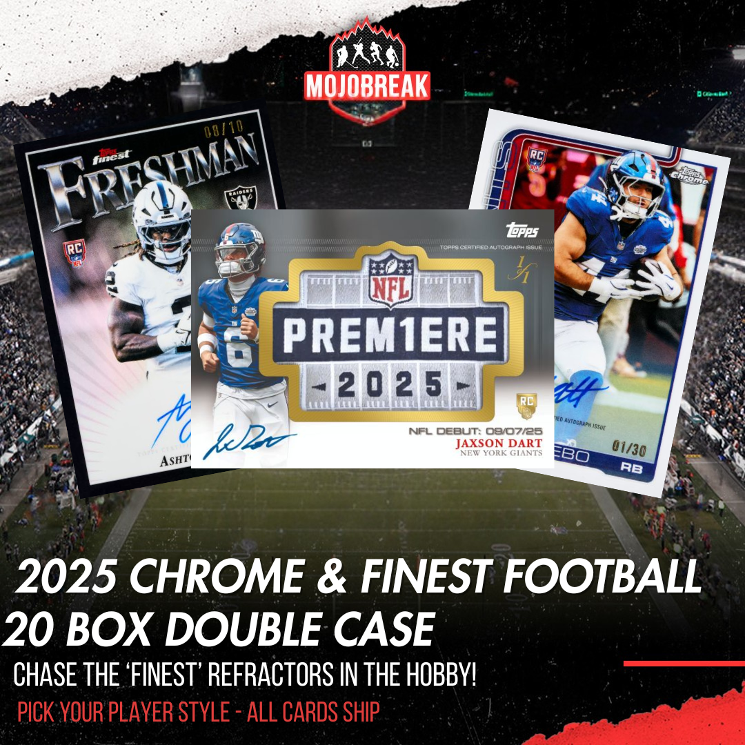 2025 Topps Chrome & Finest Football Hobby Delight 20 Box Double Case Pick Your Player #1 (Listing 3 of 3)