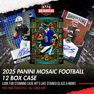 2025 Panini Mosaic Football Hobby 12 Box Case Pick Your Team #2