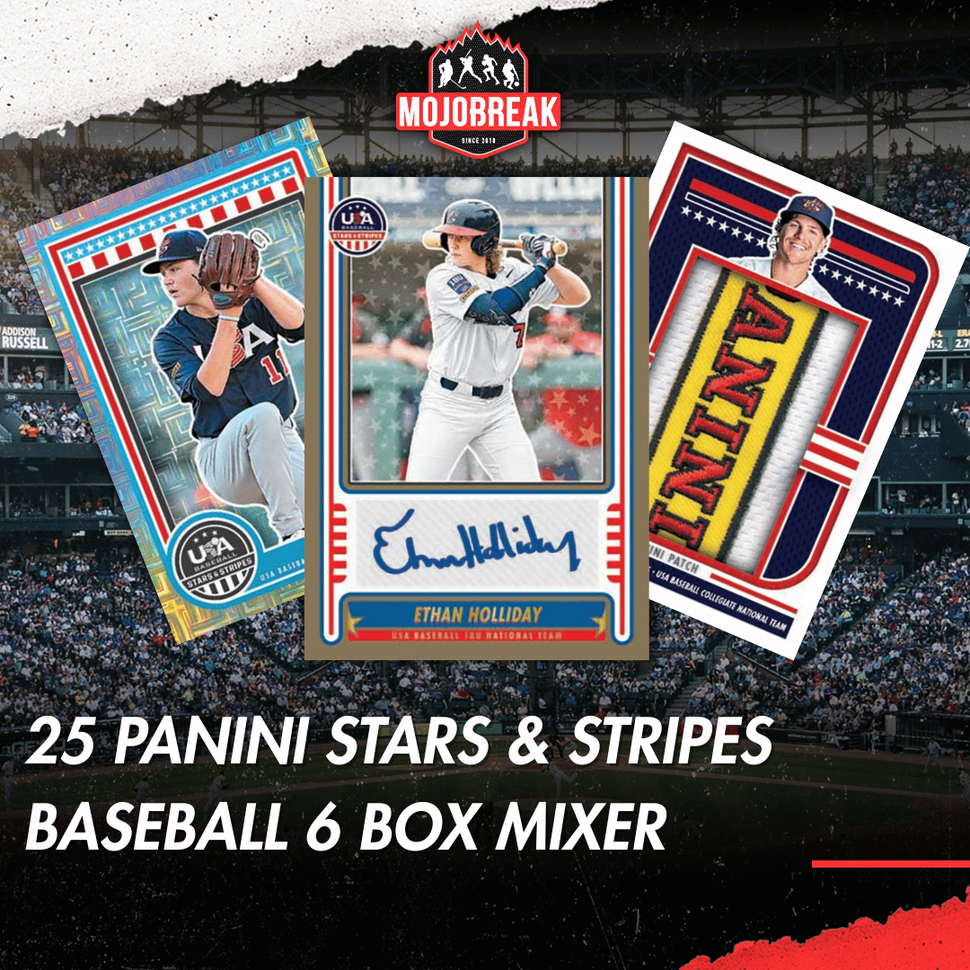 2025 Panini Stars and Stripes USA Baseball Mixer 6 Box Pick Your Letter #1