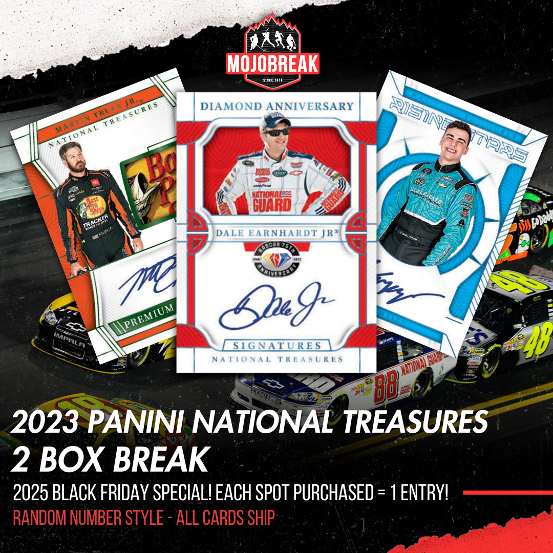 2025 CYBER MONDAY BREAK - 2023 Panini National Treasures Racing Hobby 2 Box Random Number #5