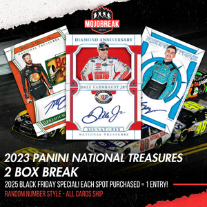 2025 BLACK FRIDAY BREAK - 2023 Panini National Treasures Racing Hobby 2 Box Random Number #4