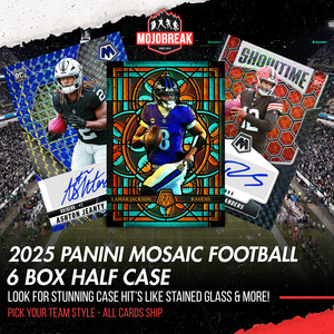 2025 Panini Mosaic Football Hobby 6 Box Half Case Pick Your Team #3
