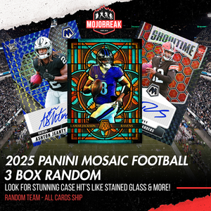 2025 Panini Mosaic Football Hobby 3 Box Random Team #2