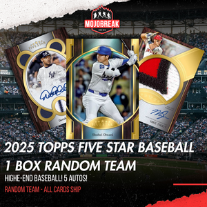 2025 Topps Five Star Baseball Hobby 1 Box Break Random Team #3