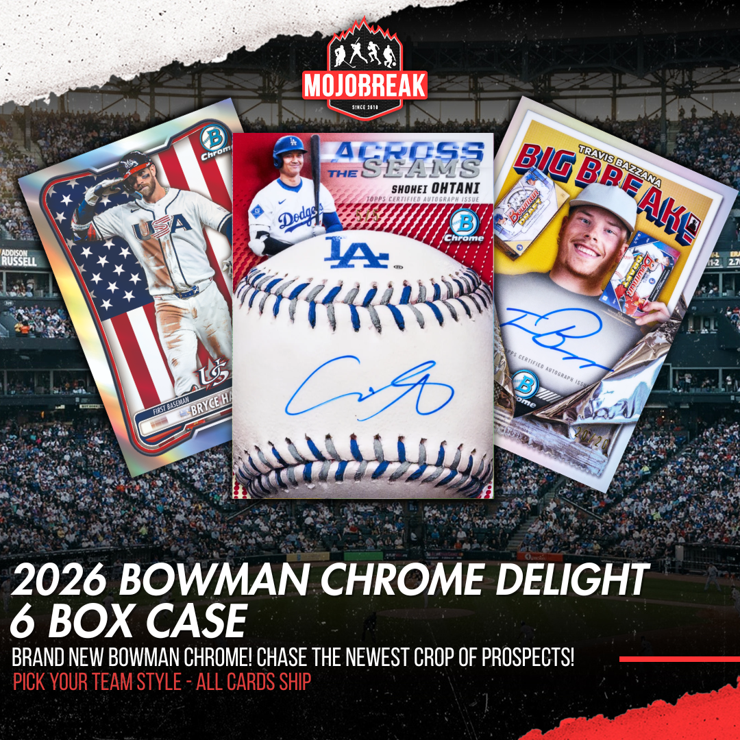 2026 Bowman Chrome Baseball Delight 6 Box Case Pick Your Team #3