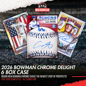2026 Bowman Chrome Baseball Delight 6 Box Case Pick Your Team #1