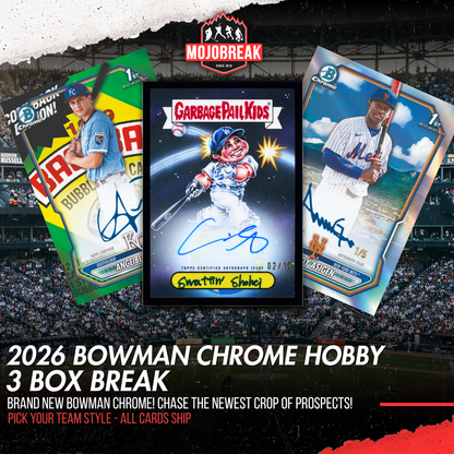 2026 Bowman Chrome Baseball Hobby 3 Box Pick Your Team #2