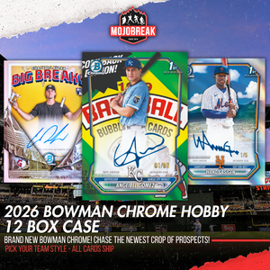 2026 Bowman Chrome Baseball Hobby 12 Box Case Pick Your Team #1