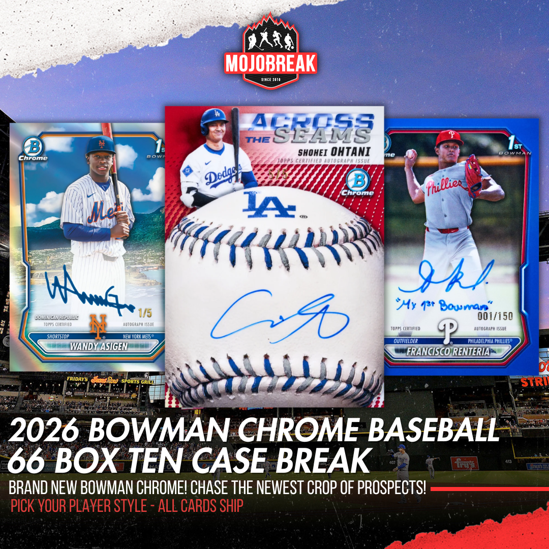 2026 Bowman Chrome Baseball Hobby Delight 66 Box Ten Case Pick Your Player #1 (Listing 3 of 3)