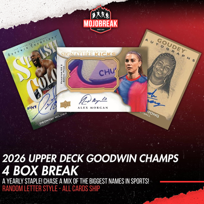 2026 Upper Deck Goodwin Champs 4 Box Random Letter #2