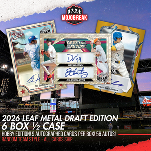 2026 Leaf Metal Draft Edition Baseball Hobby 6 Box Random Team #1