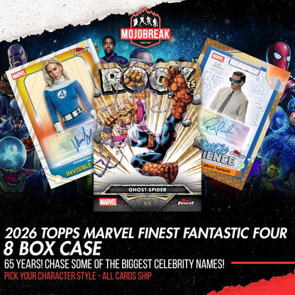 2026 Topps Marvel Finest The Fantastic Four 65th Anniversary Hobby 8 Box Case Pick Your Character #1