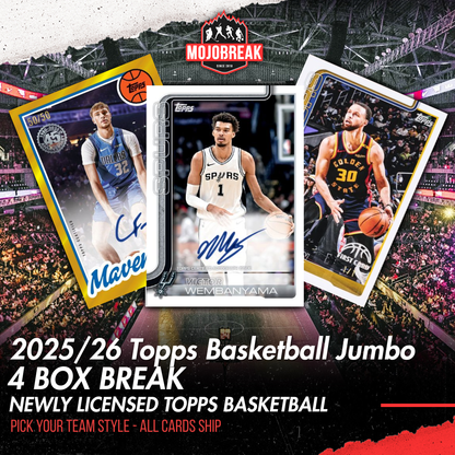 2025-26 Topps Basketball Jumbo 4 Box Half Case Pick Your Team #2